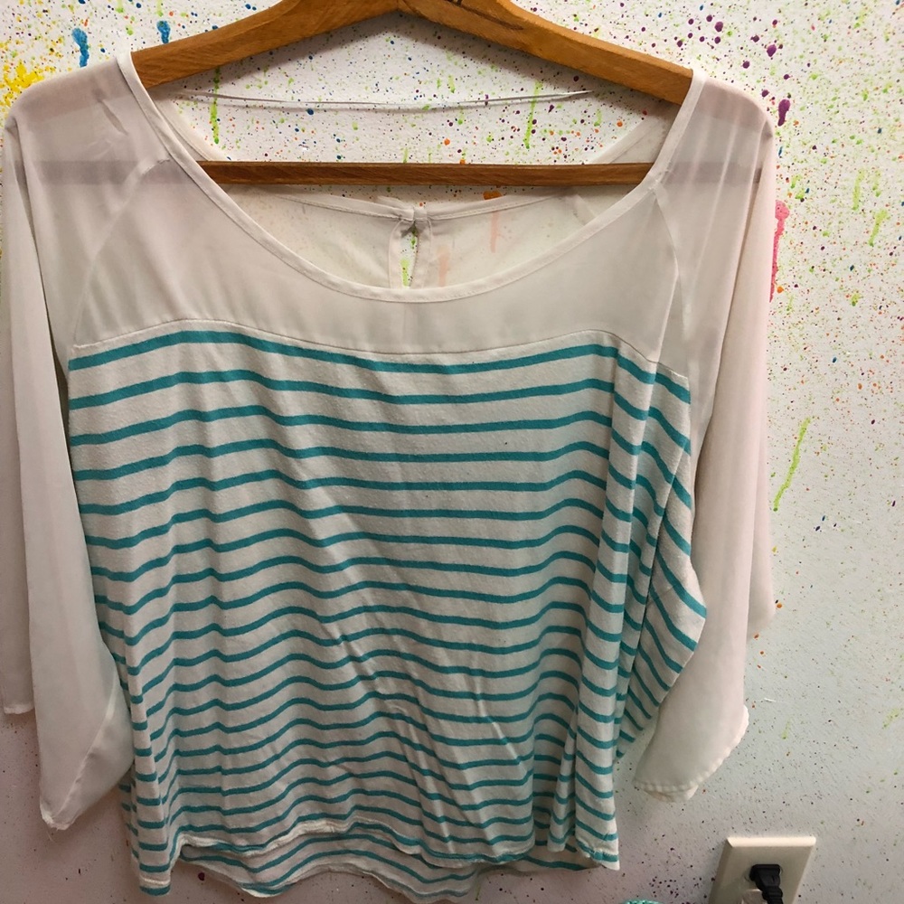 Blue and White Striped
